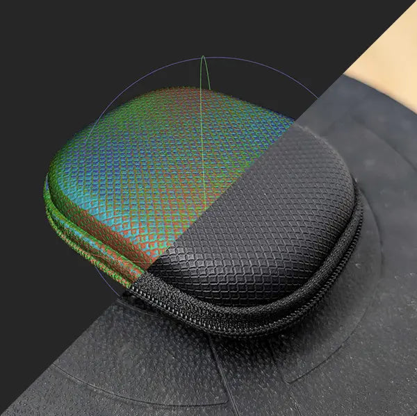 THREE can even scan black objects